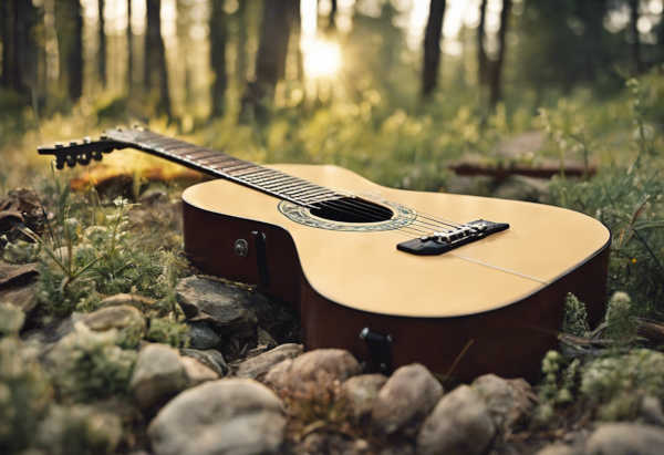 Gitarre im Wald